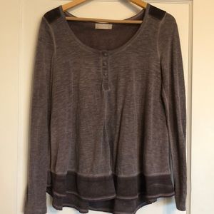 Altar'd State Mauve Long Sleeve Tee